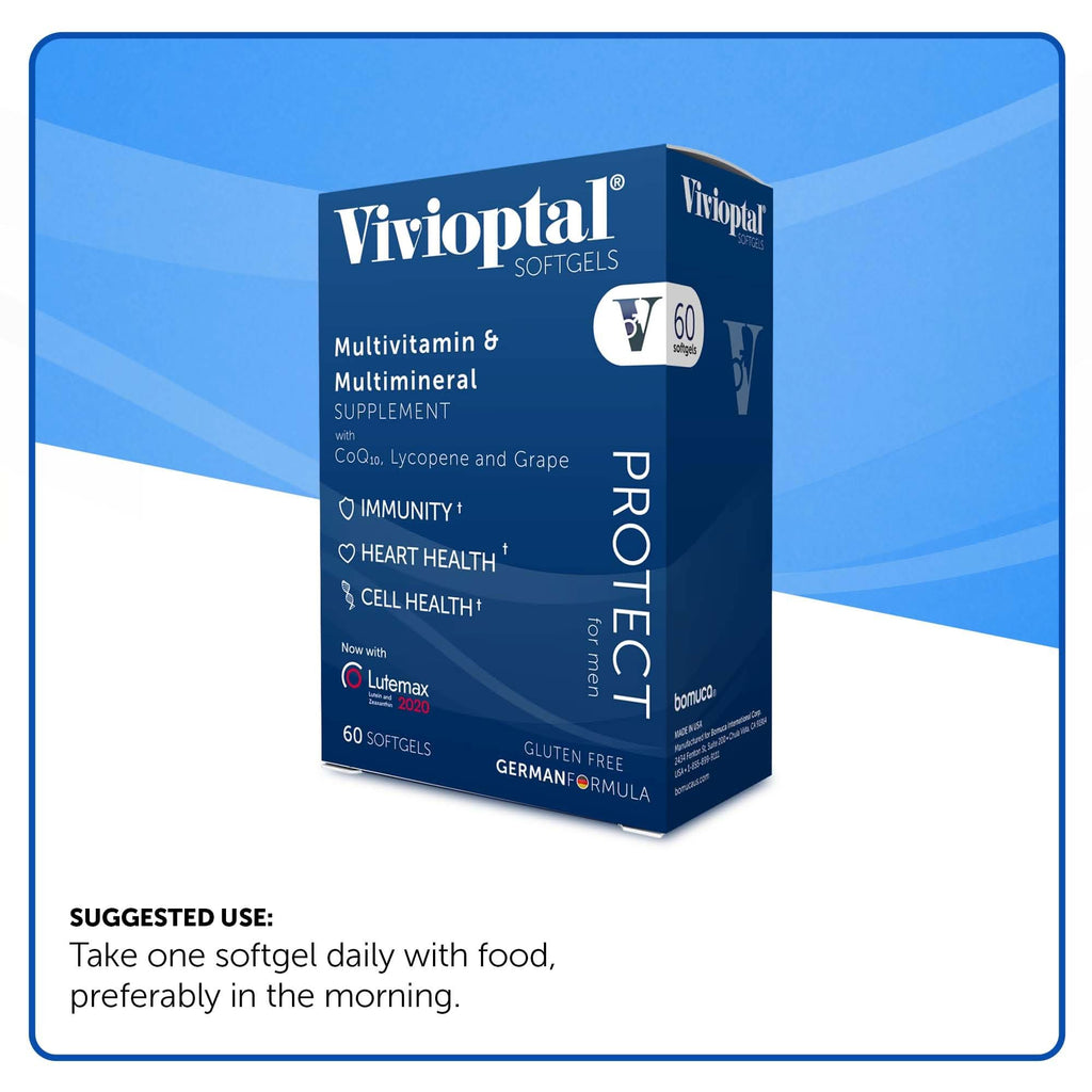 Vivioptal Protect for Men Multivitamin & Multimineral, 60 Capsules