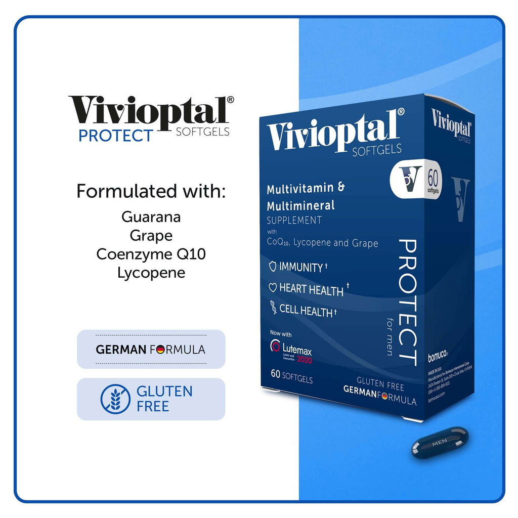 Vivioptal Protect for Men Multivitamin & Multimineral, 60 Capsules