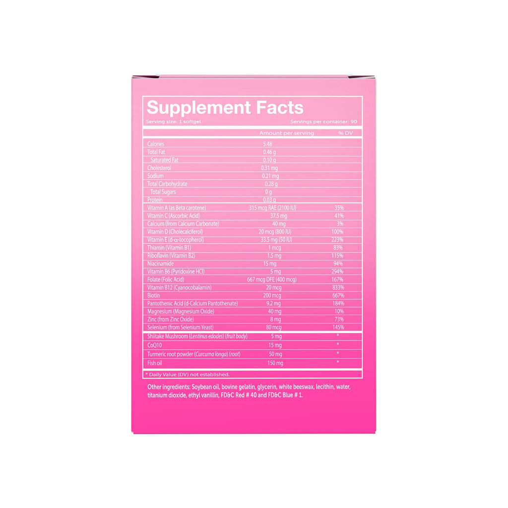 Vivioptal Women, 90 Capsules, CoQ10 & Omega-3, Multivitamin & Multimineral, Gluten Free, German Formula