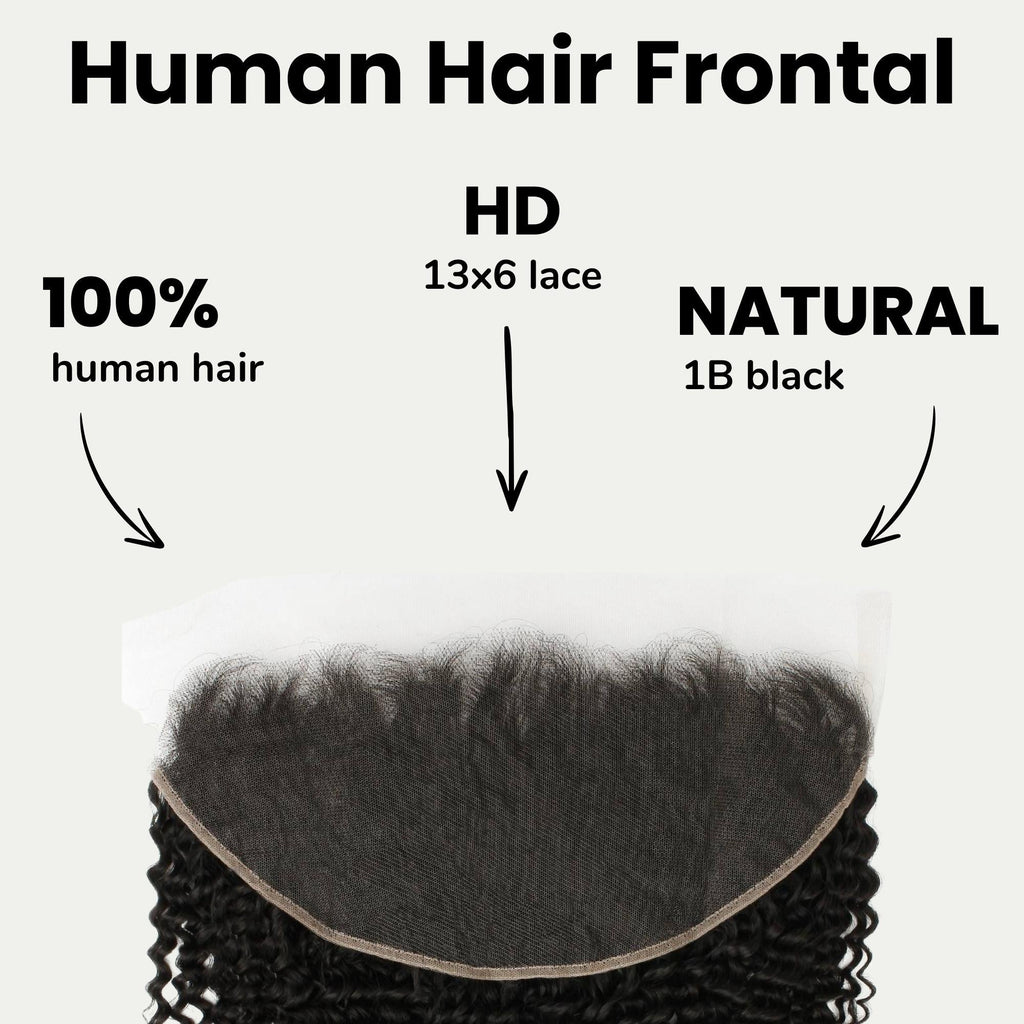 Jerry Curl 13x6 HD Lace Human Hair Frontal